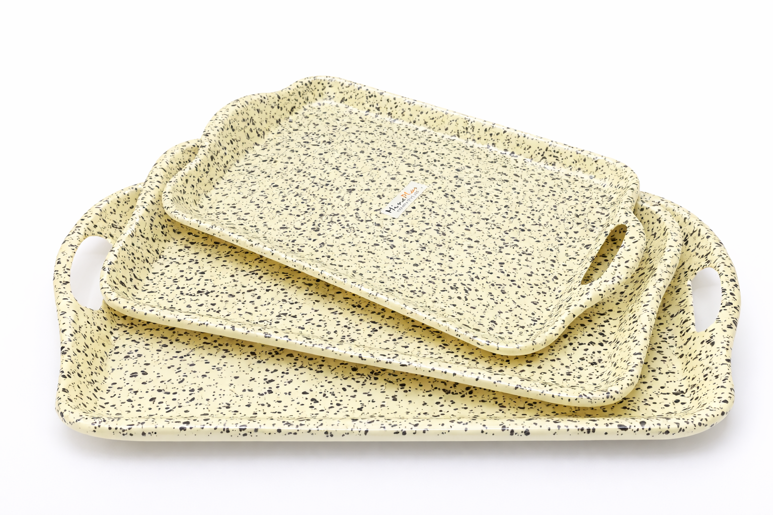 MinePlas Decorative Melamine Serving Tray – Speckled Design