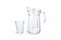 Deli Glassware - Water Jug Set with 6 Glasses 1 Jug