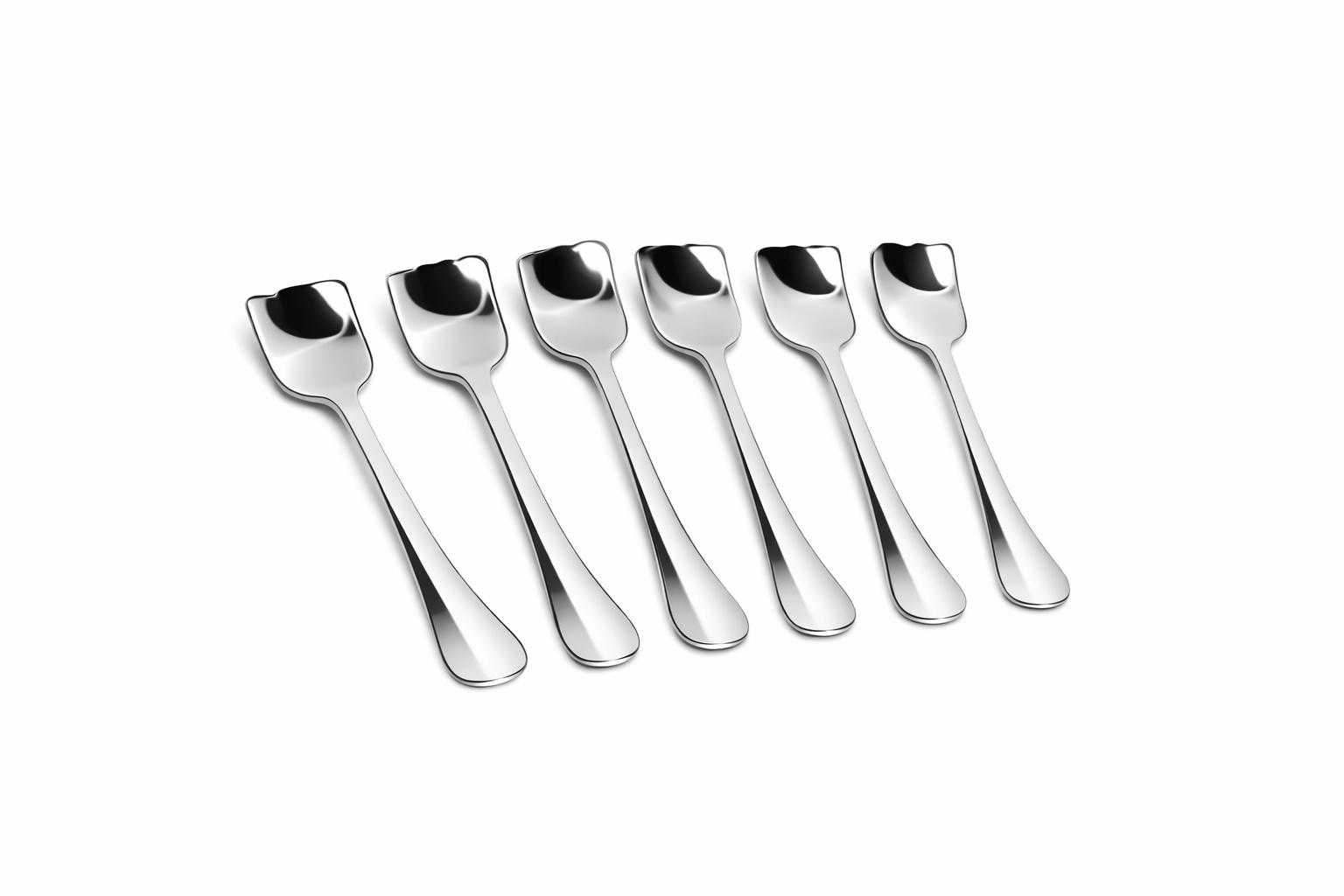 Stainless Steel Ice Cream Spoons – Pack of 6