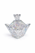 Iridescent crystal candy jar