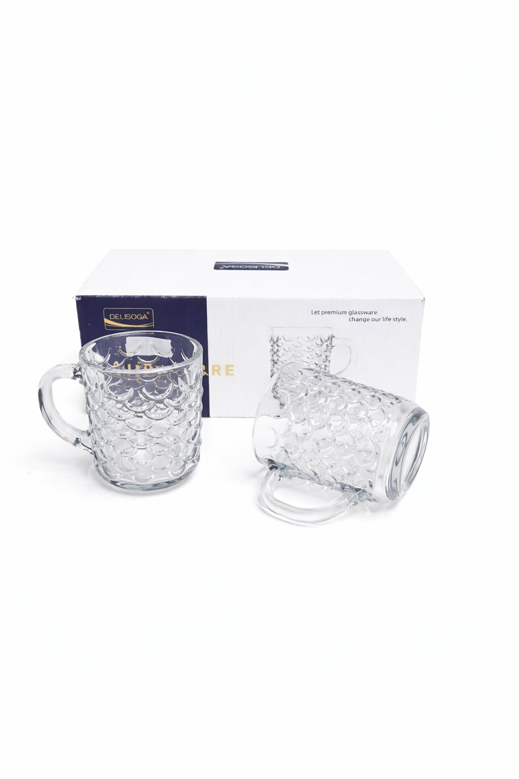 Delisoga Mug Glass Set 6pcs