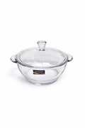 Delisoga Casserole/Donga Glass Lid Transparent 750ML Capacity