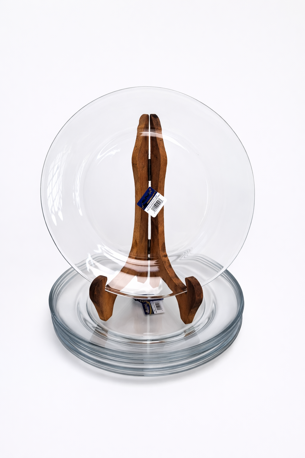 Delisoga SMALL Transparent All Purpose Glass Plates - 6pcs