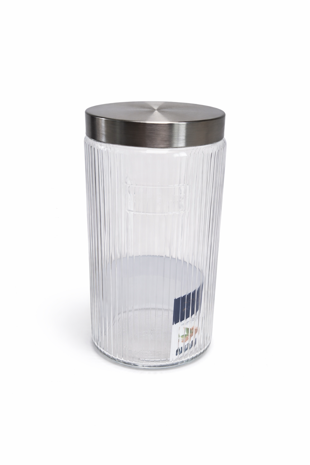 Deli Glassware Cookie Jar with Airtight Metal Lid 1.85L