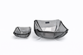 DELISOGA Grey Glass Fruit Bowl Set 7pcs