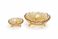 DELISOGA Textured Glass Fruit Bowl Set 7pcs (GOLDEN)