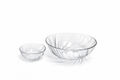 DELISOGA Textured Glass FRUIT Bowl Set 7pc