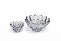DELISOGA Textured Glass Fruit Bowl Set 7pcs (GREY)