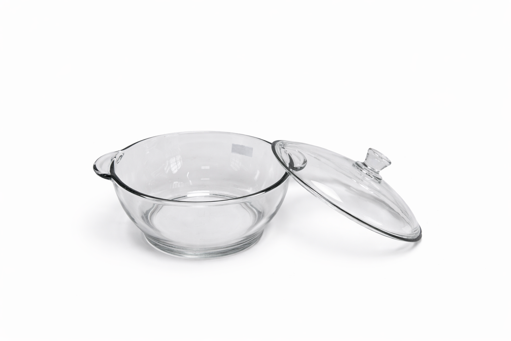 Delisoga Casserole/Donga Glass Lid Transparent 1.5 Liter Capacity Premium Quality Imported