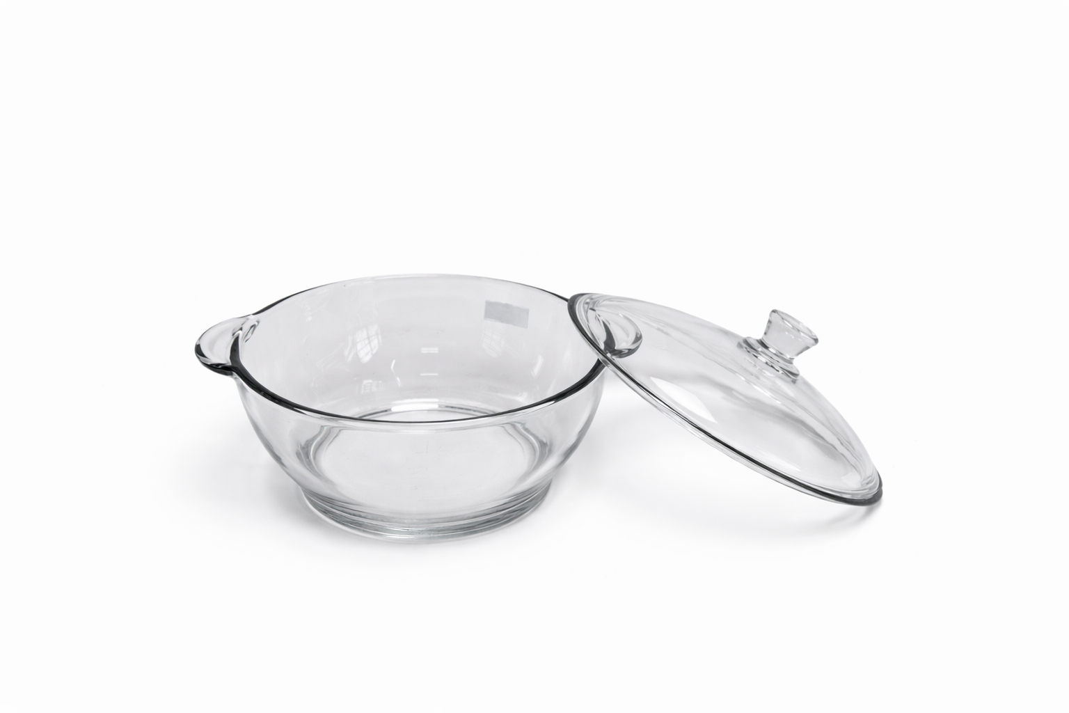 Delisoga Casserole/Donga Glass Lid Transparent 1.5 Liter Capacity Premium Quality Imported