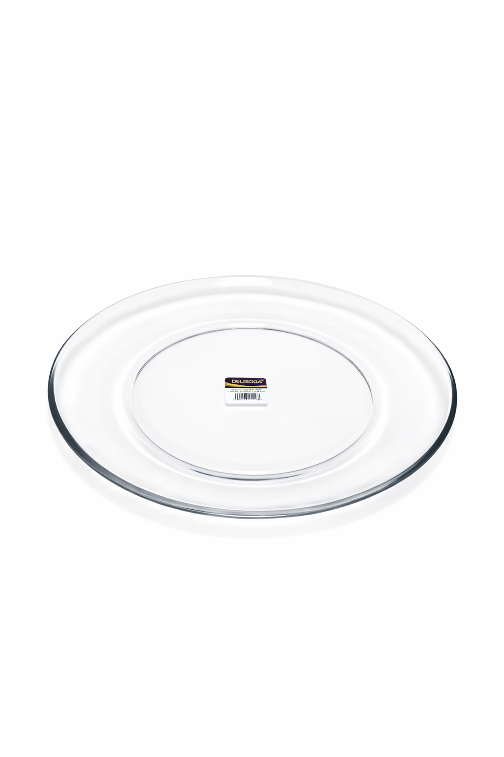 Delisoga SMALL Transparent All Purpose Glass Plates - 6pcs