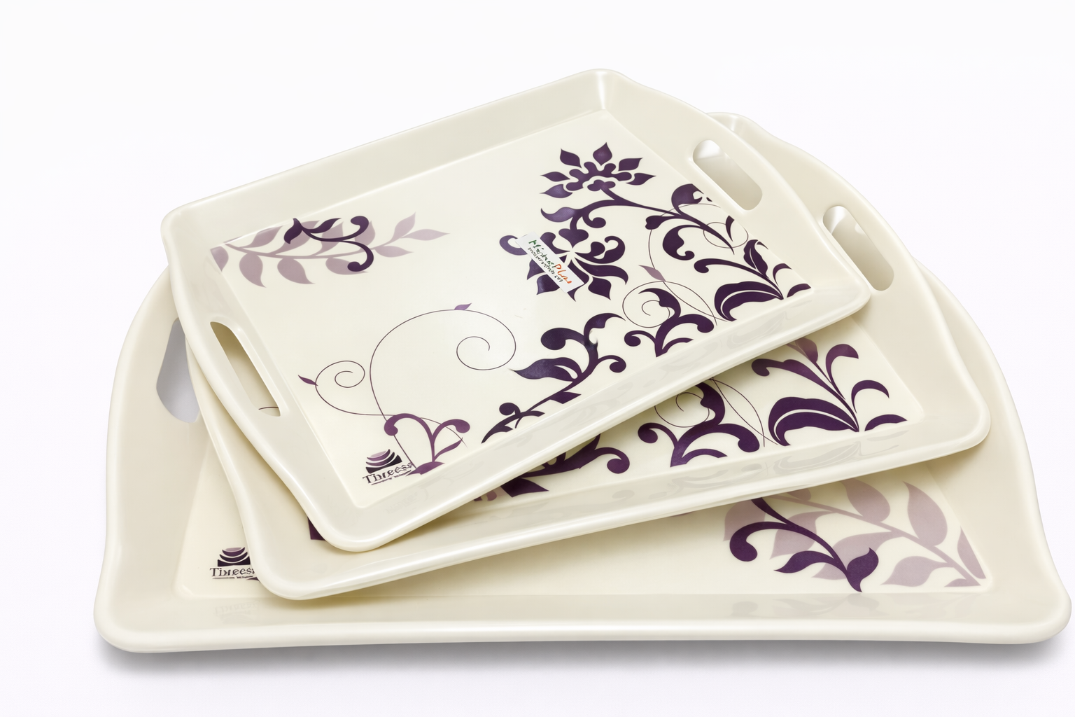 MinePlas Decorative Melamine Serving Tray – Threesi Floral Design