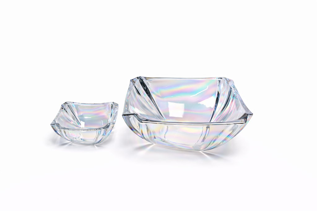 DELISOGA Pearl Glass Fruit Bowl Set 7pcs