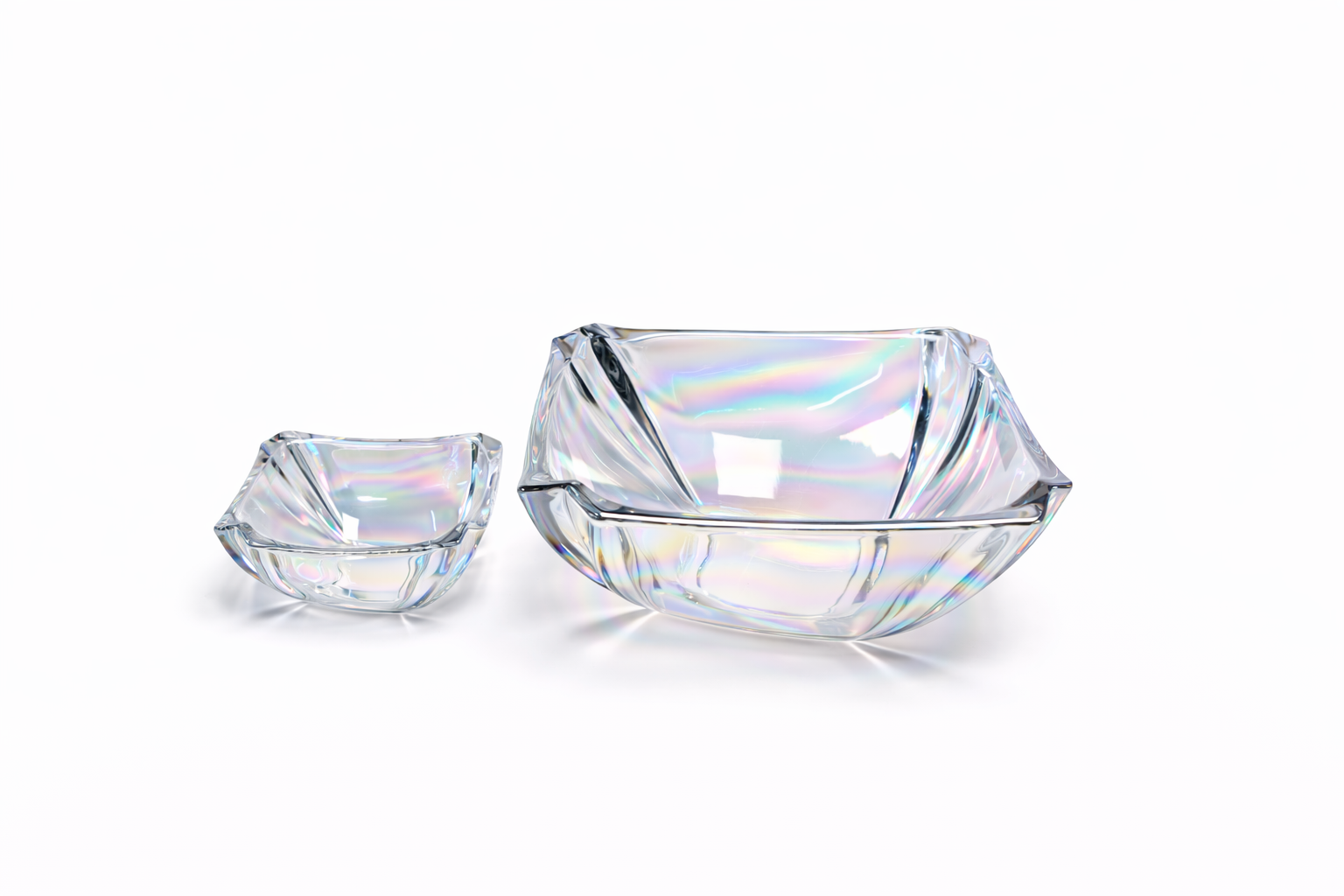 DELISOGA Pearl Glass Fruit Bowl Set 7pcs