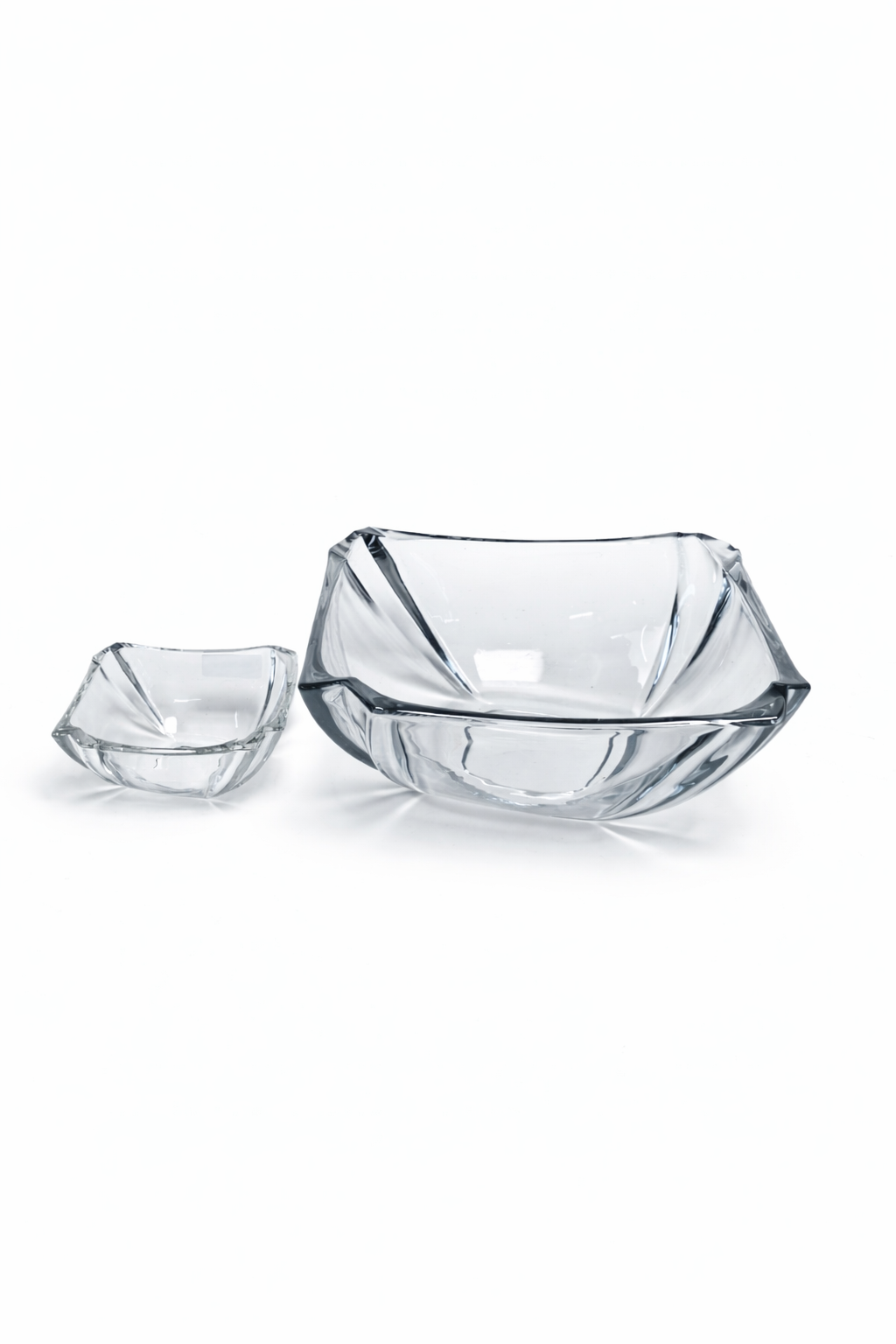 DELISOGA Crystal Glass Fruit Bowl Set 7pcs