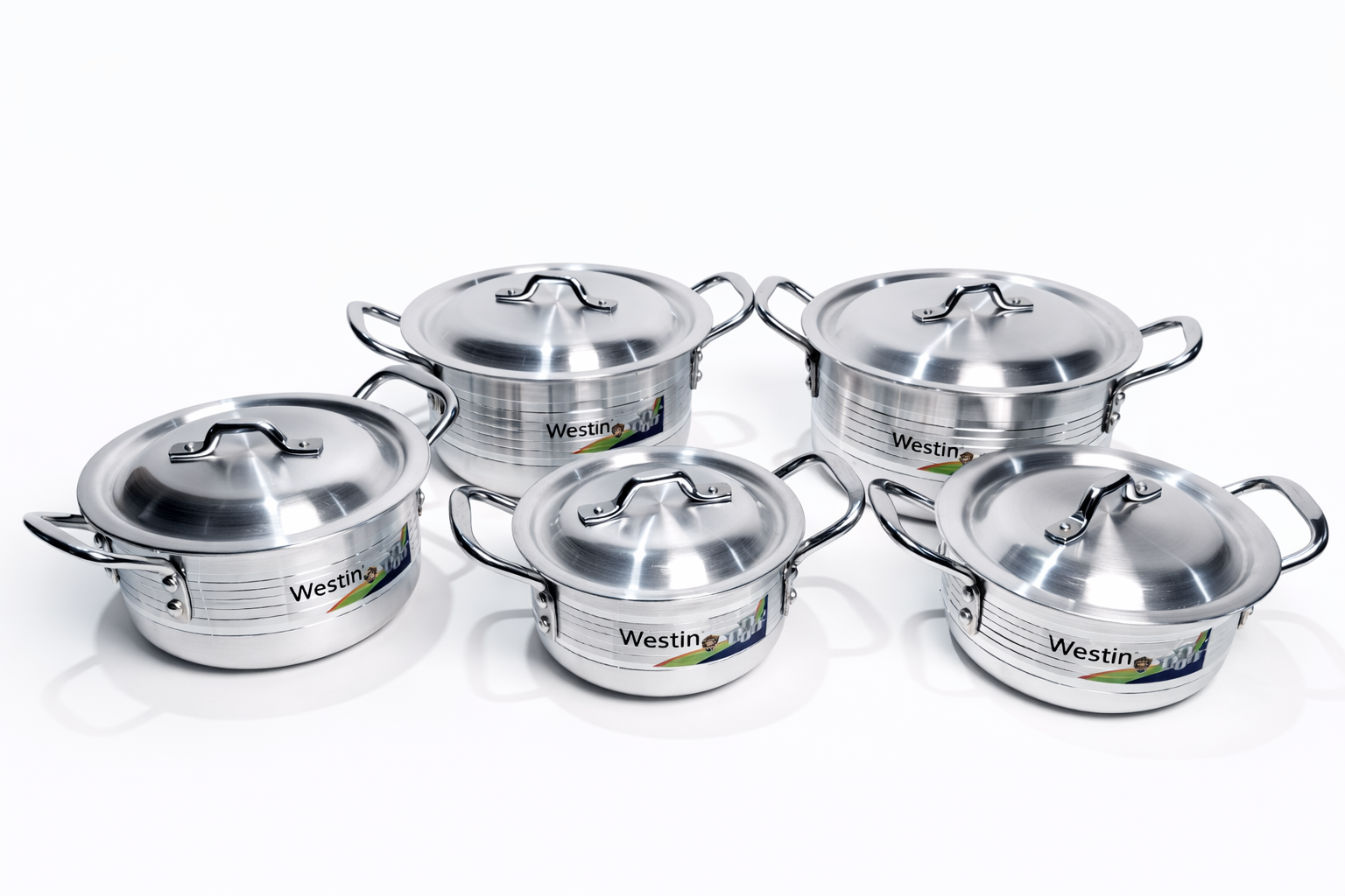 Westin Smart 10-Piece Metal Finish Cookware Set (1–5 Sizes)