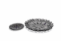 Delisoga Glass Cake Set (BLACK) 1 Large + 6 Plates