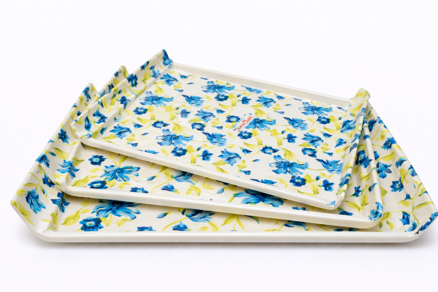 MinePlas Decorative Melamine Serving Tray – Tulips Design