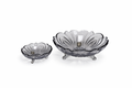 DELISOGA Textured Glass Fruit Bowl Set 7pcs (GREY)