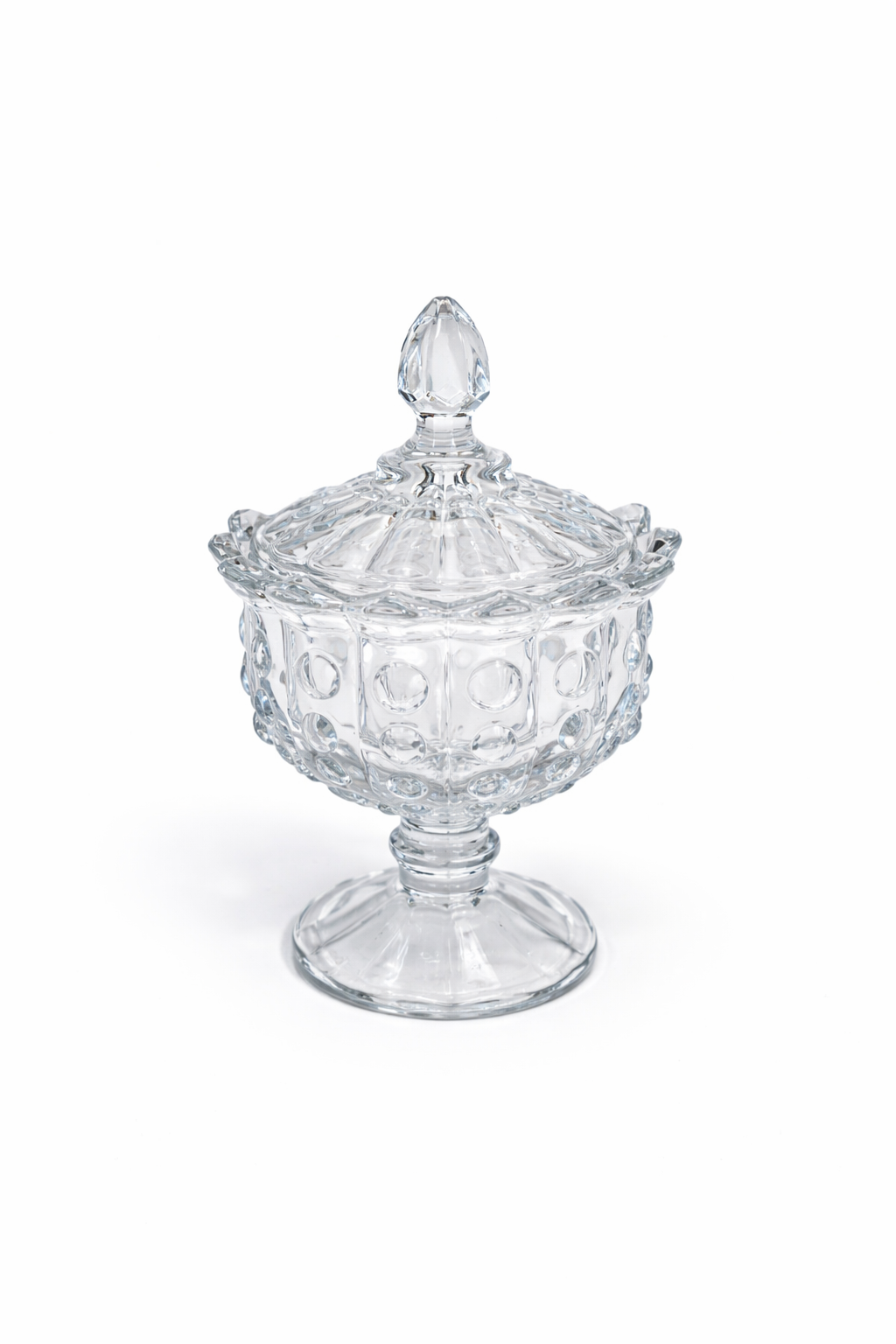 Ornate crystal candy jar