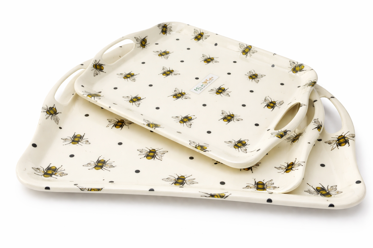 MinePlas Decorative Melamine Serving Tray – Bee Design