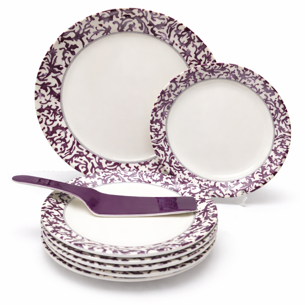 Mineplas Purple Floral Cake Set