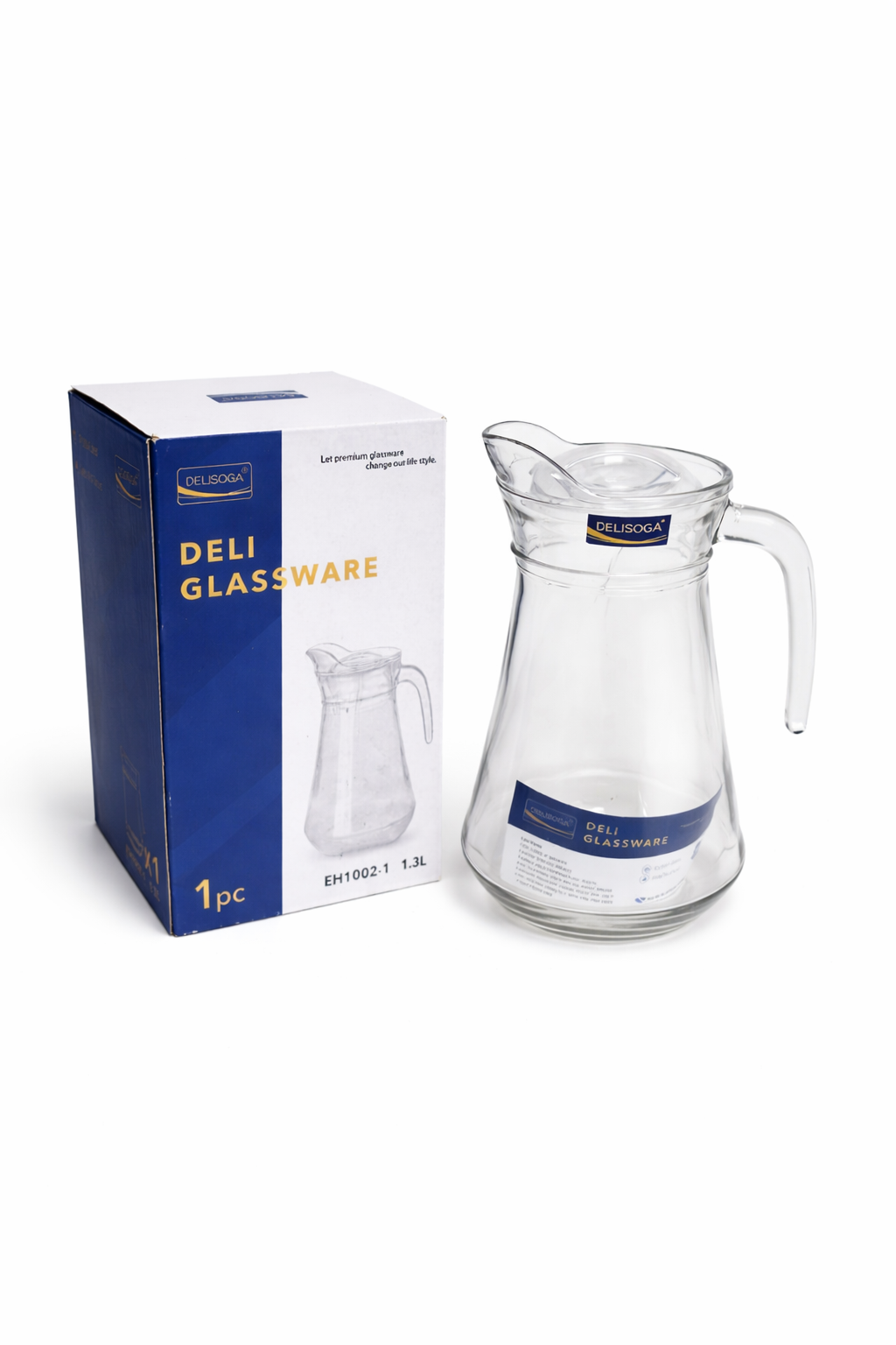 DELISOGA Glassware Crystal Glass Pitchers Jug 1.5L (pack of 1)