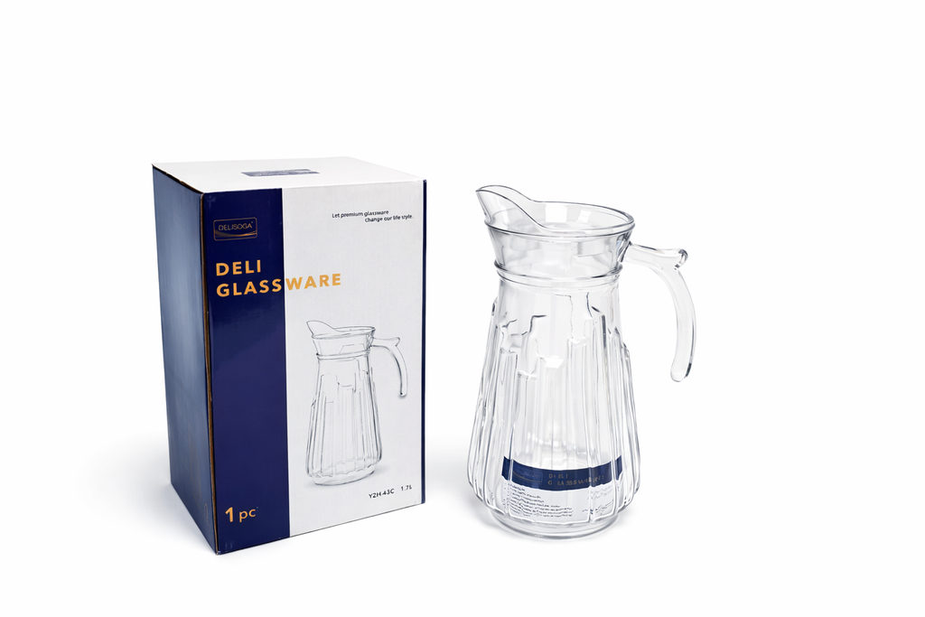 DELISOGA Glassware Crystal Glass & Pitchers Jug (1.7 L) (pack of 1)