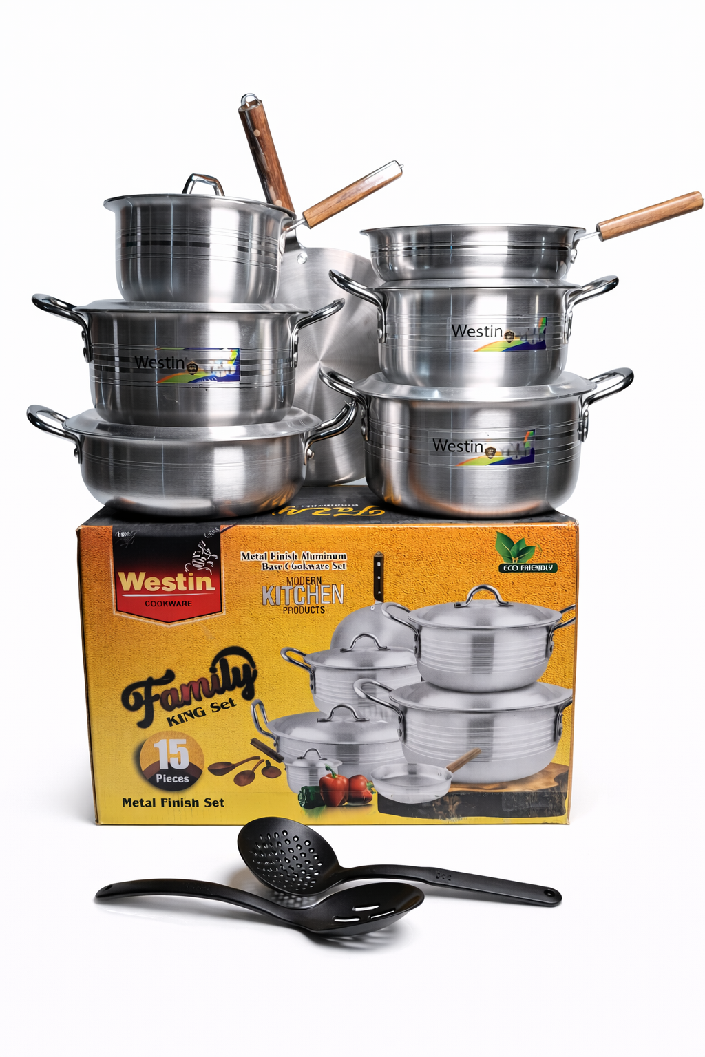 Westin Family King 15-Piece Metal Finish Cookware Set