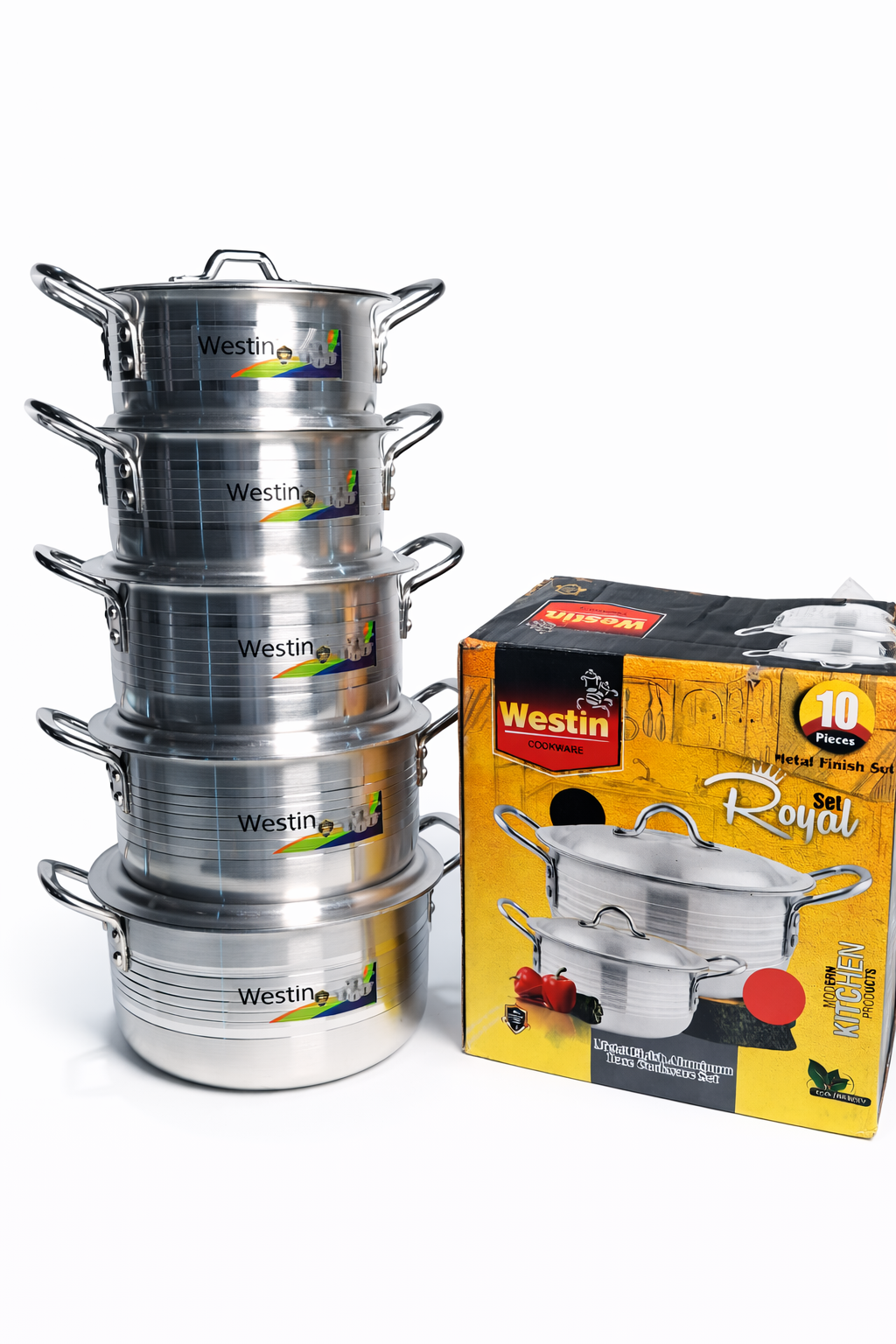Westin Royal 10-Piece Metal Finish Cookware Set