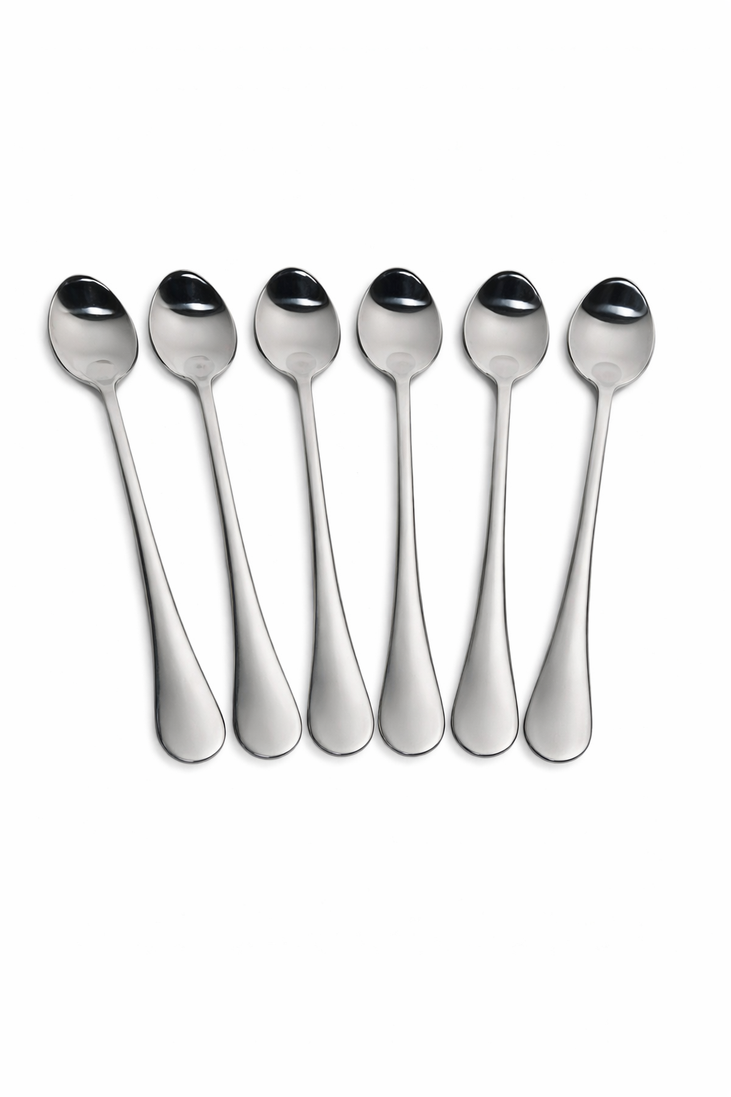 Stainless Steel Long Tea Spoons – Pack of 6