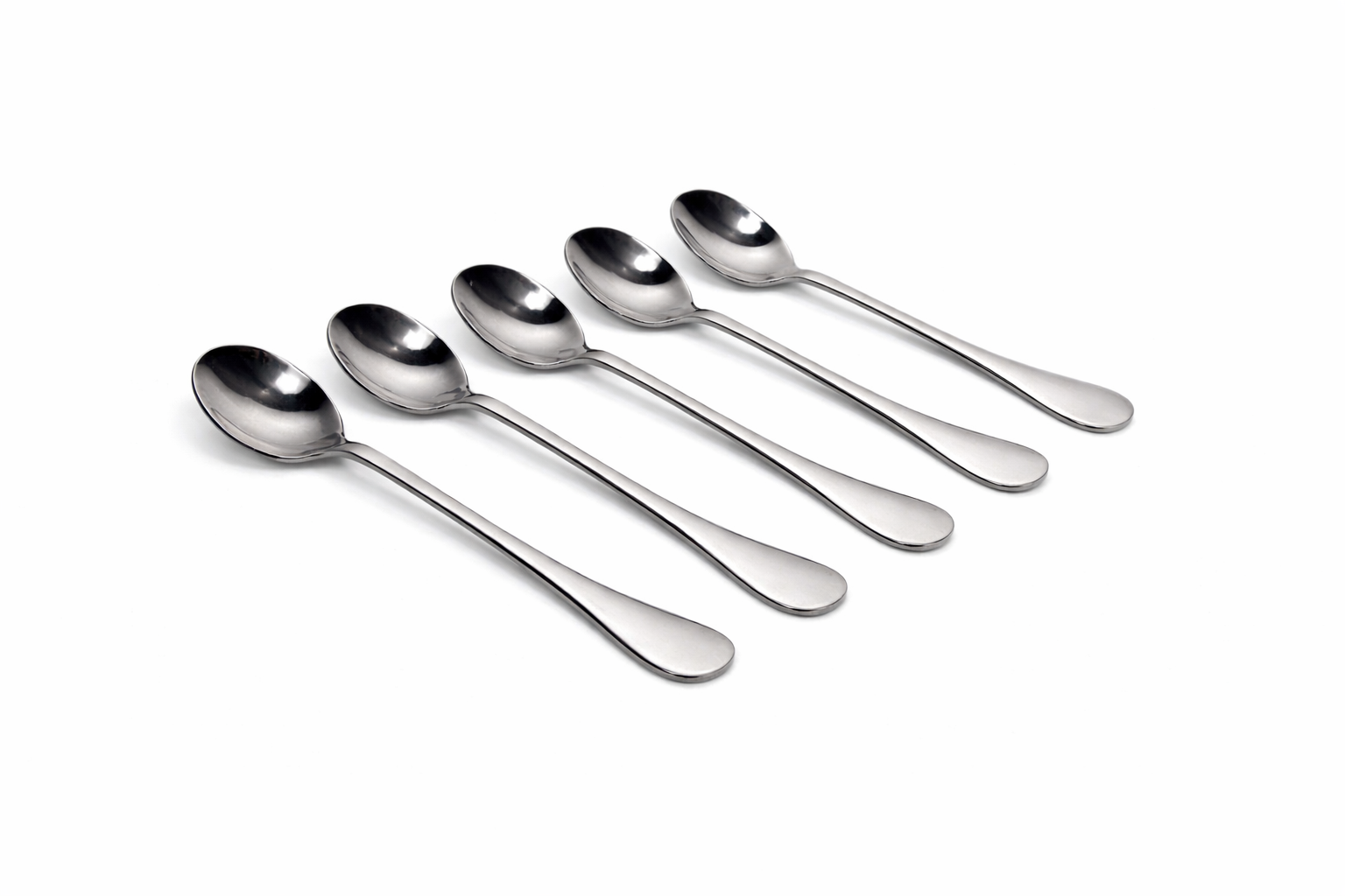 Stainless Steel Long Tea Spoons – Pack of 6