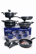 Westin Phantom 13-Piece Marble Coated Non-Stick Cookware Set (Black)