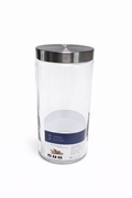 Deli Glassware Cookie Jar with Airtight Metal Lid 1.85L