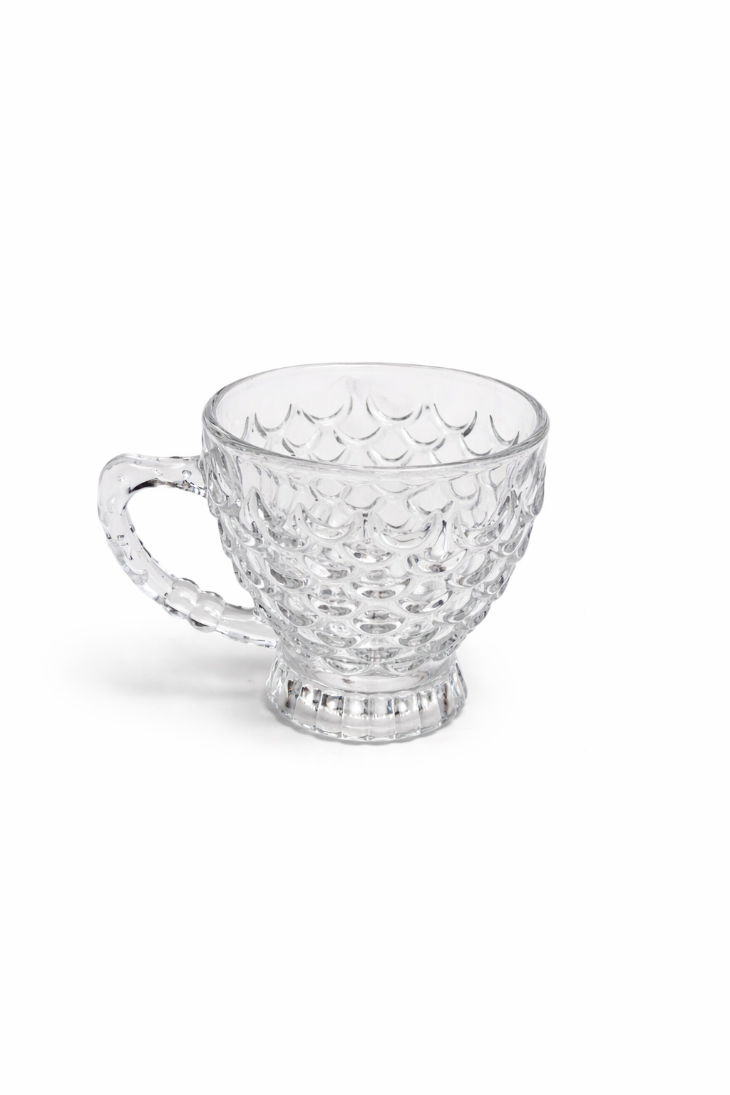Delisoga Glass Tea Cup Set 6pcs (TEXTURED)