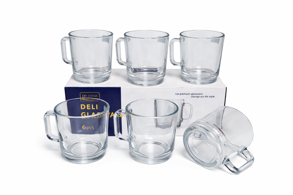 Delisoga Mug Glass Set 6pcs
