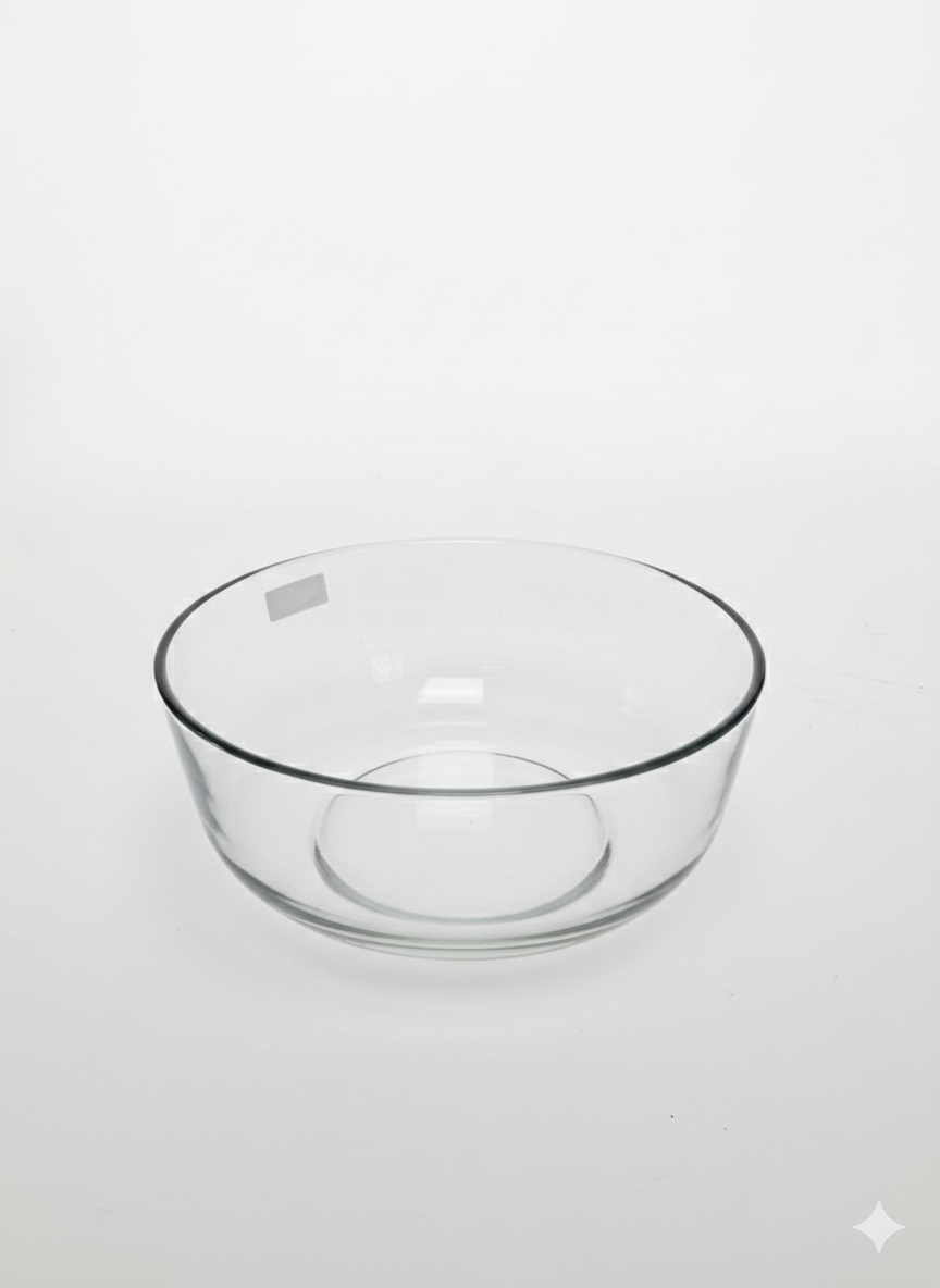 Delisoga Glass Transparent large Bowl Set – 3pc