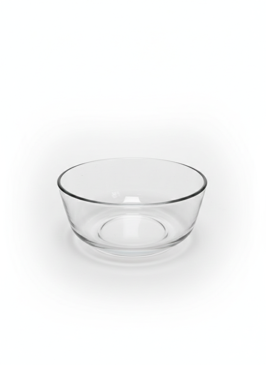 Delisoga Glass Transparent Medium Bowl Set – 3pc