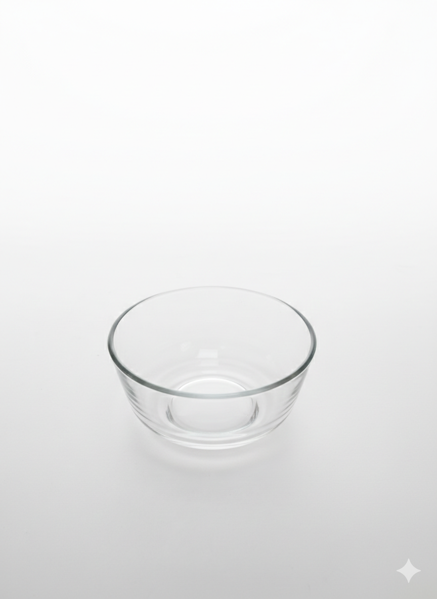 Delisoga Glass Transparent small Bowl Set – 3pc 147mm