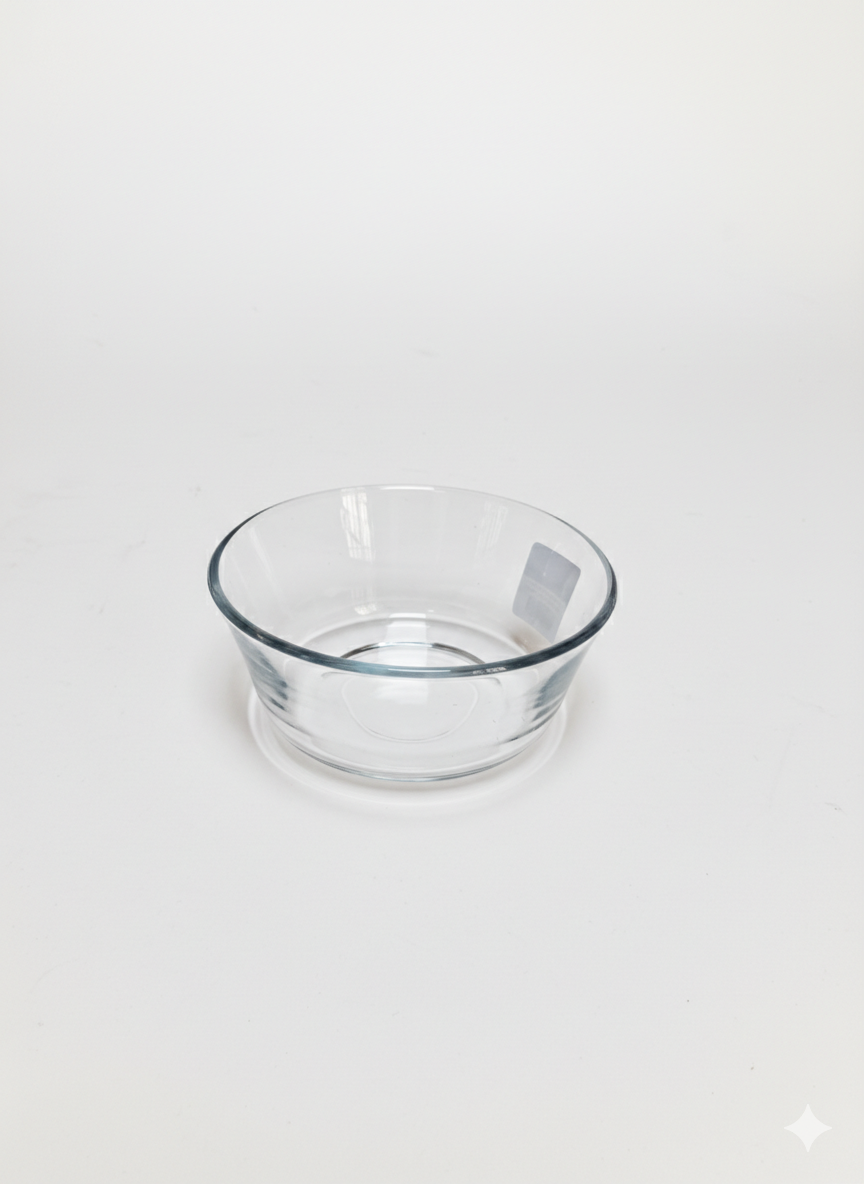 Deli glassware Transparent glass bowl 6pc 168MM