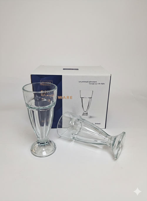 Deli glassware crystal-clear glass ice cream cups set of 6