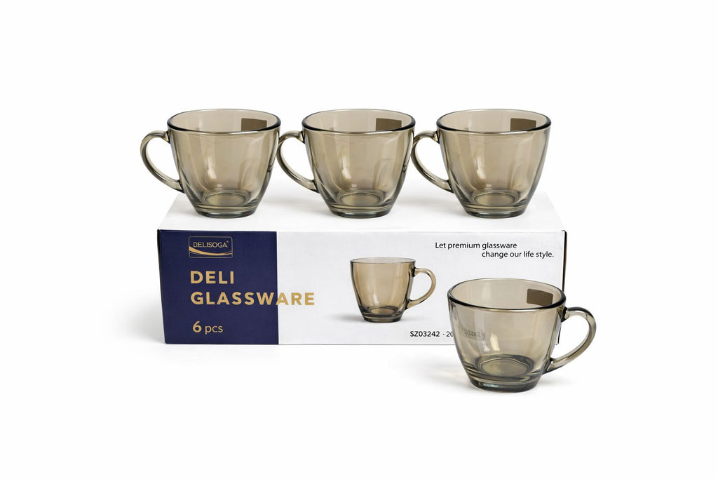 Delisoga Mug Glass Set 6pcs