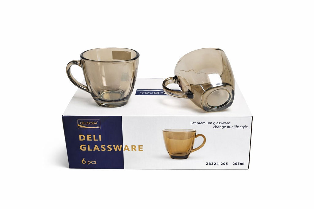 Delisoga Mug Glass Set 6pcs