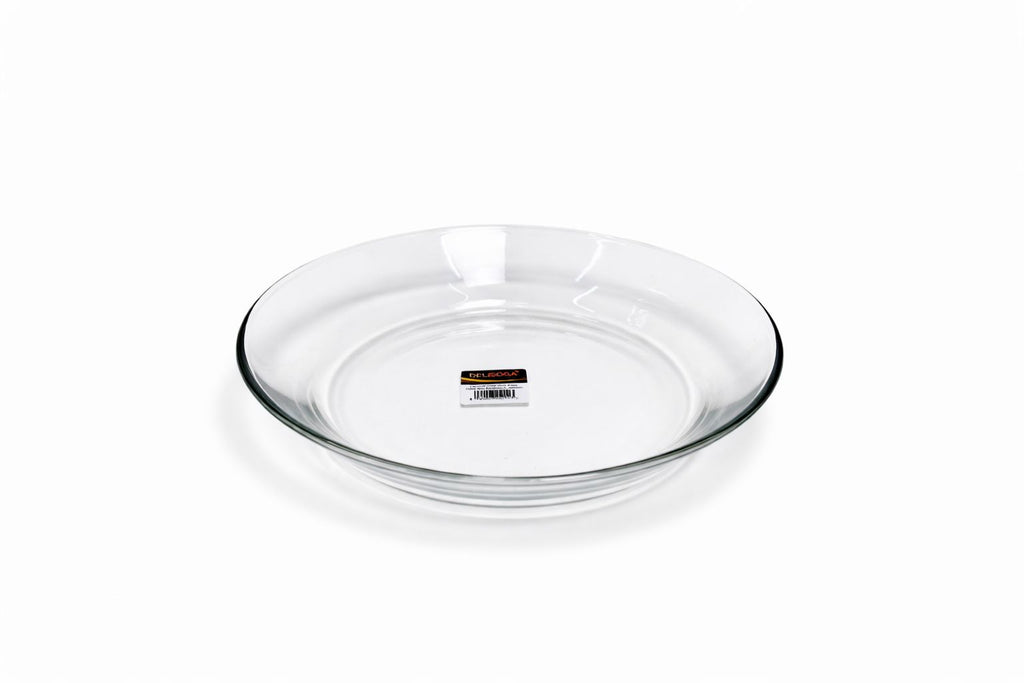 Delisoga Transparent All Purpose Glass Plates - 6pcs 228MM