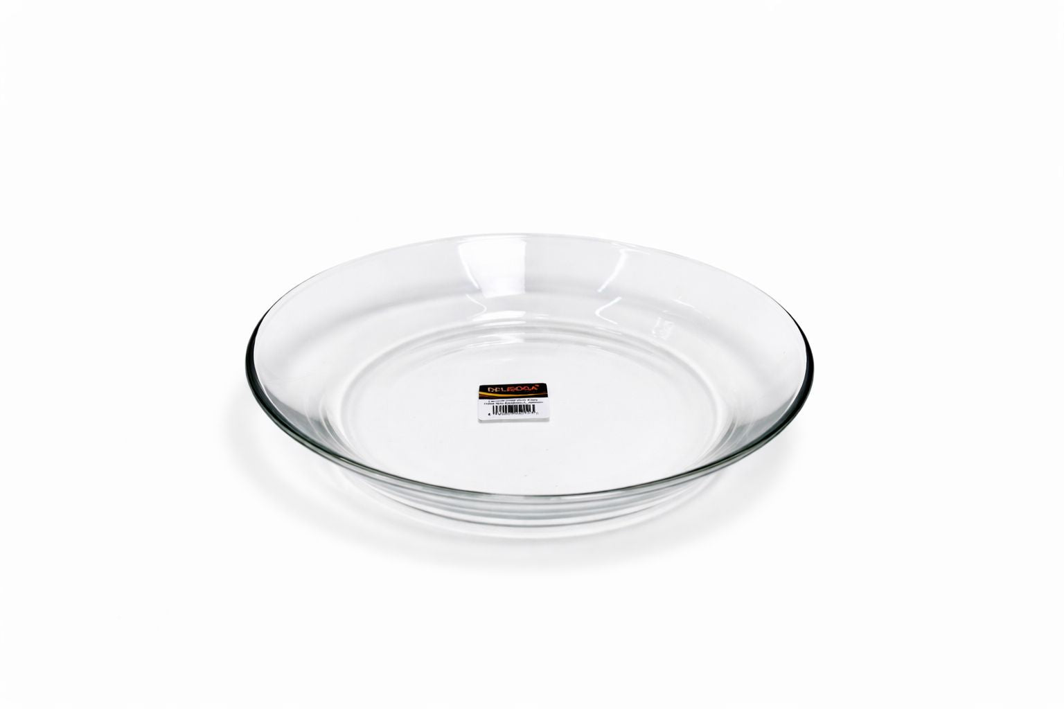 Delisoga Transparent All Purpose Glass Plates - 6pcs 228MM