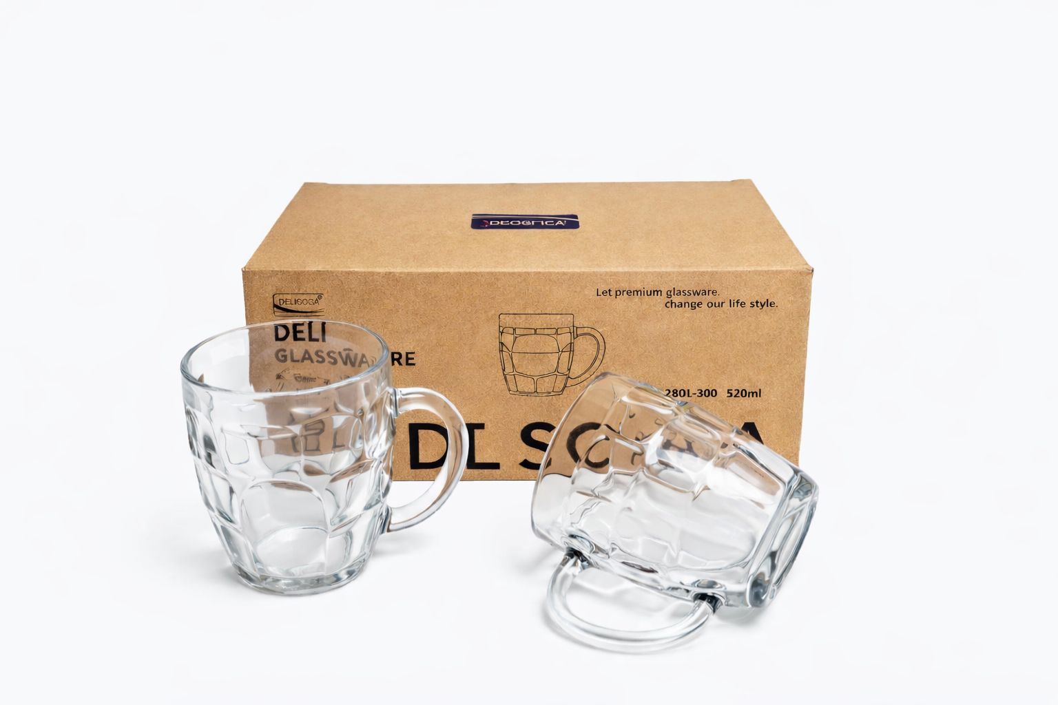 Delisoga Juice Mug Glass Set 6pcs