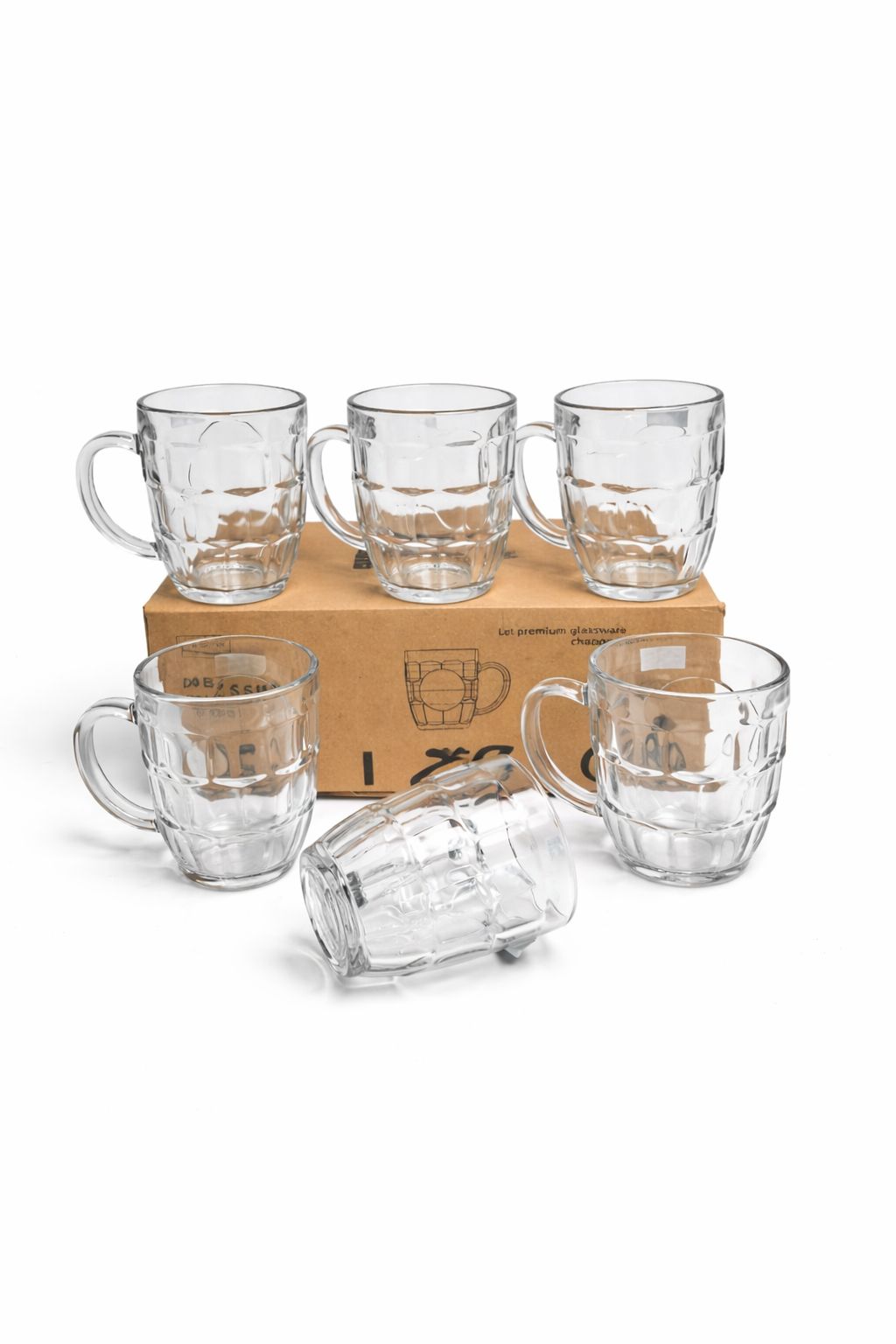 Delisoga Juice Mug Glass Set 6pcs