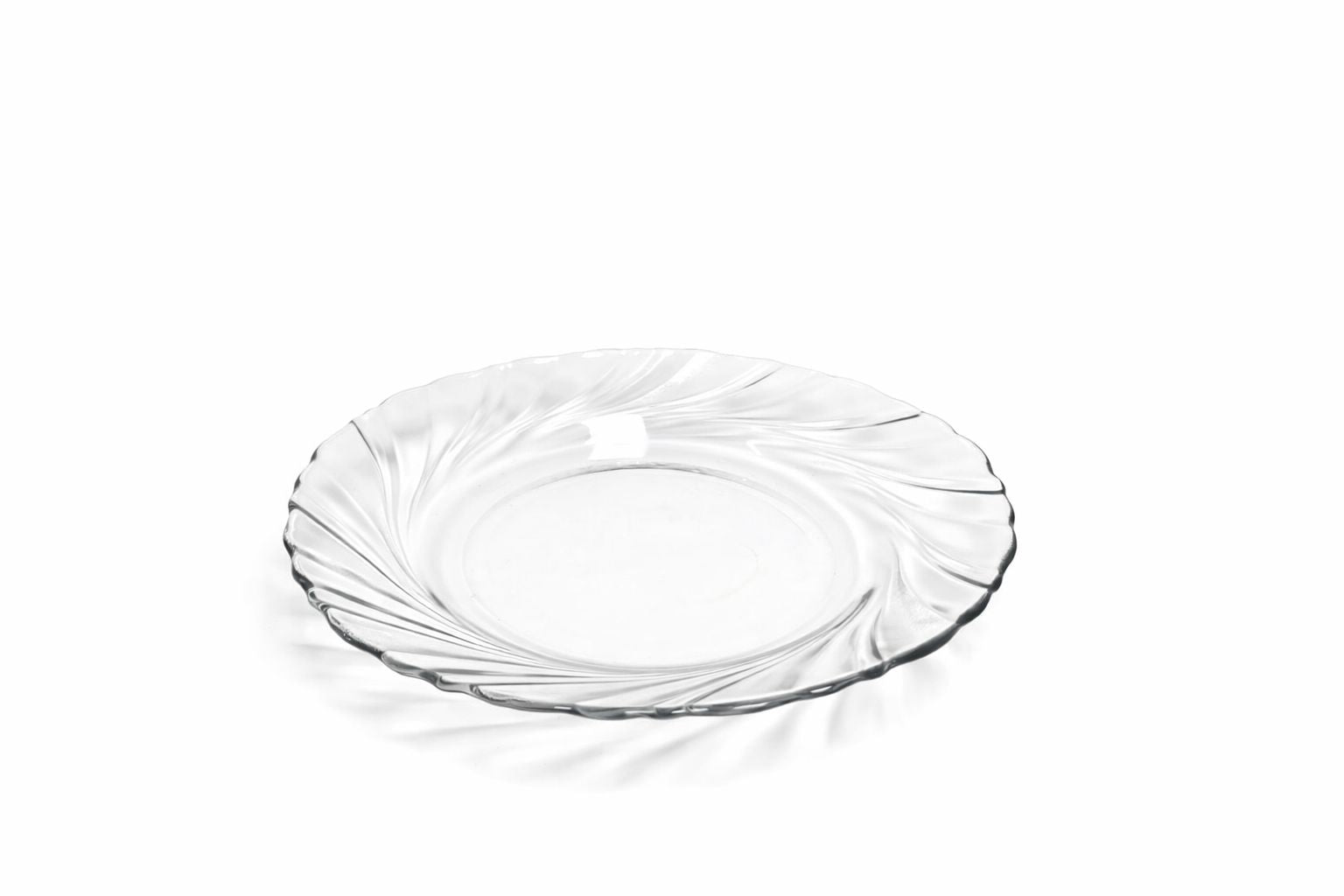Delisoga Transparent All Purpose Glass SOUP PLATE 8" - 6pcs