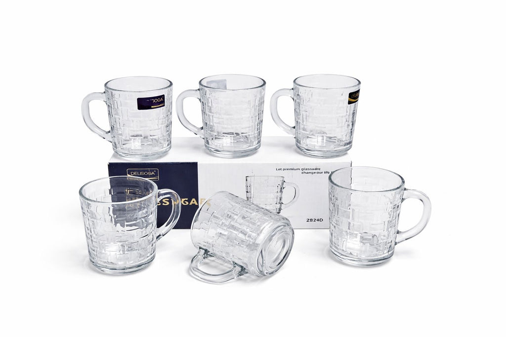 Delisoga Mug Glass Set 6pcs