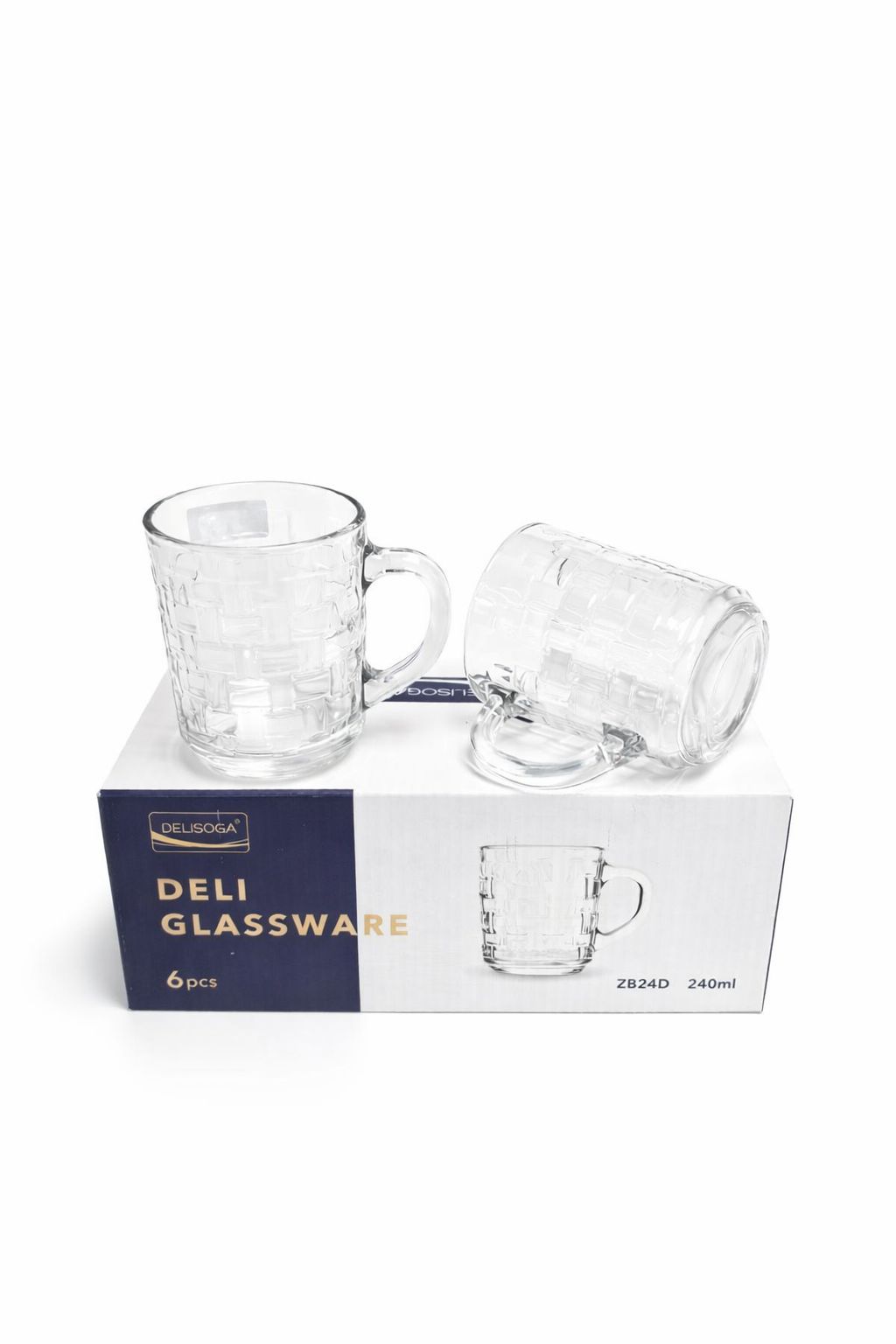 Delisoga Mug Glass Set 6pcs